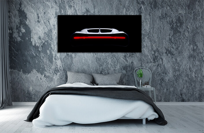 WEB005 0019 ML 0015 45989338 red backlight of a generic unbranded sport car in the dark AOAY5251