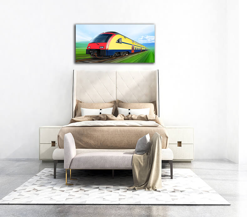 WEB005 0022 MP 0010 3101059 super streamlined train on rail AOAY5117