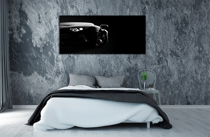 WEB005 0024 ML 0010 46060104 front view of a generic and brandless modern sport car on a dark background AOAY5270