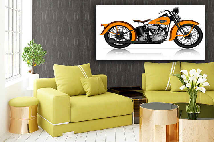 WEB005 0039 MP 0055 10496684 highly detailed illustration of classic motorcycle AOAY5808