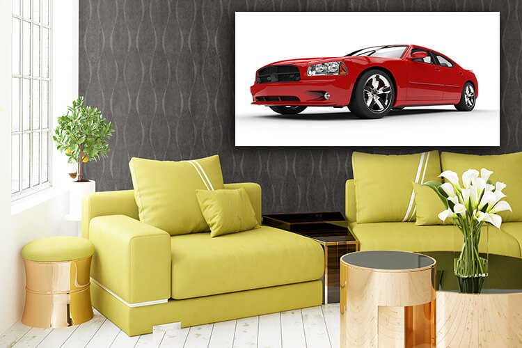 WEB005 0047 MP 0047 19986858 red powerful car front closeup AOAY5024