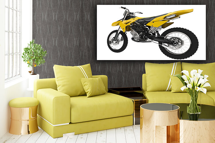 WEB005 0049 MP 0045 19986920 yellow dirt bike back view AOAY5026