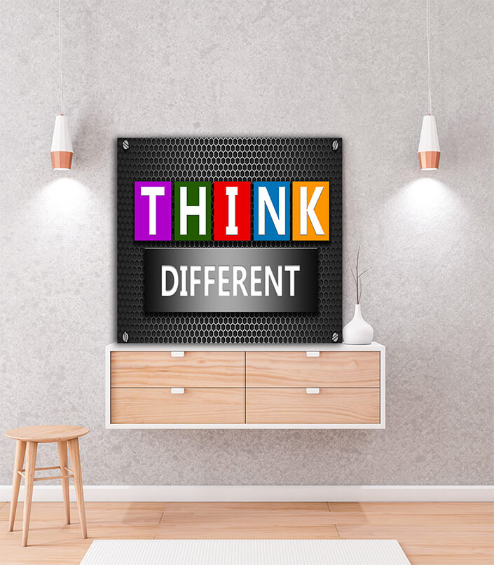 WEB006 0022 ML 0003 32299472 think different concept on mesh hexagon background AOAY6104