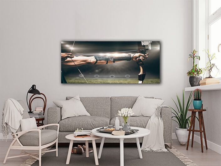 WEB006 0054 ML 0051 29222382 close up of man stretching his bow AOAY5701