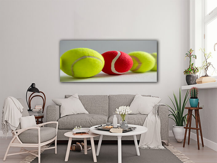 WEB006 0065 ML 0040 29580374 close up of red and fluorescent tennis balls AOAY5707