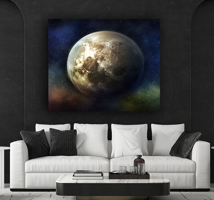 WEB007 0022 MS 0012 39585988 fantastic view of the moon in colorful outer space AOAY7101
