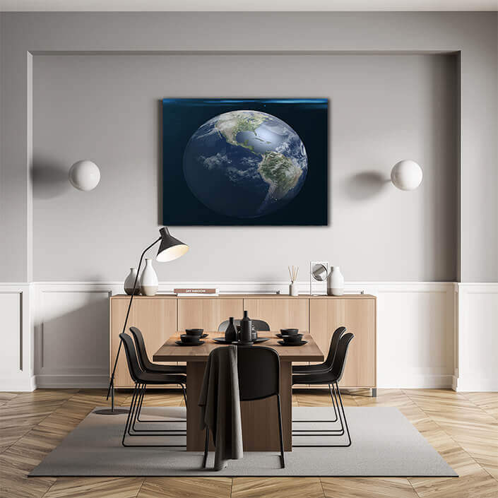 WEB008 0014 MS 0020 25257436 abstract space background with earth and flare AOAY5365