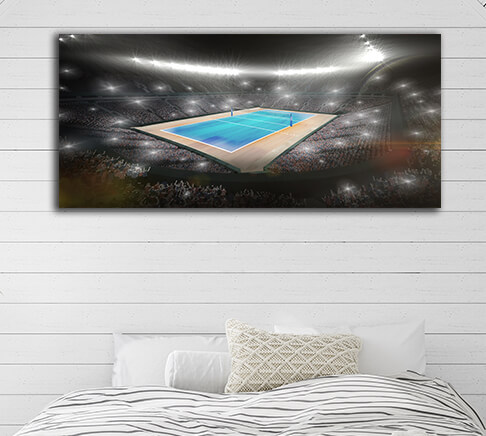 WEB008 0057 ML 0048 29224018 Top view of a volleyball field AOAY4862