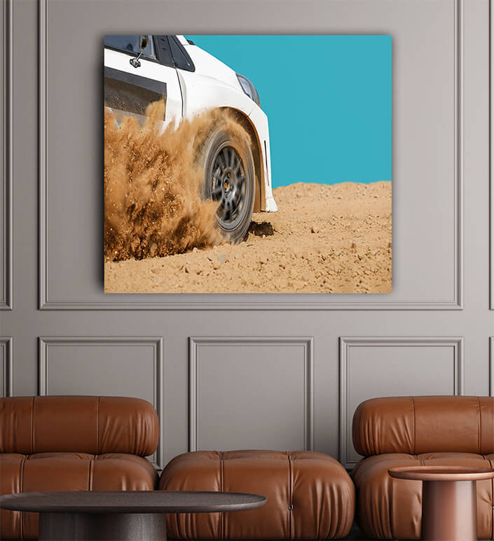 WEB002 0008 ML 0014 38788456 rally racing car in dirt track AOAY6151