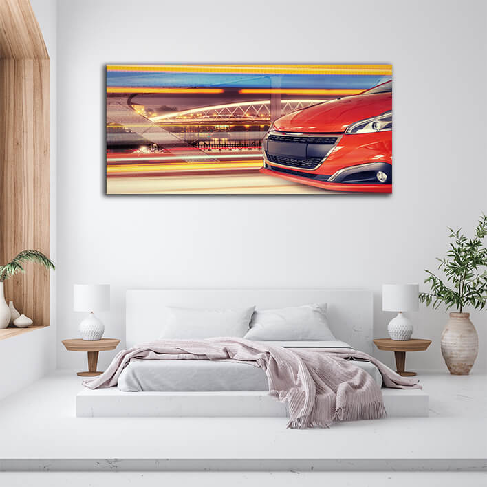 WEB002 0017 WEB001 0022 46195452 the headlights and the hood of a sports car AOAY6238