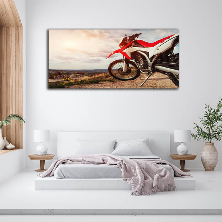 WEB002 0019 WEB001 0020 46261532 motorcycle bike panorama of unique geological formations in cappadocia turkey AOAY6952