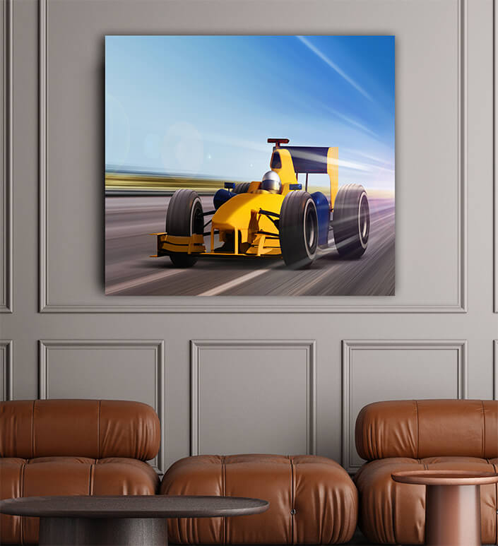 WEB002 0025 ML 0053 22327004 yellow race car AOAY5163