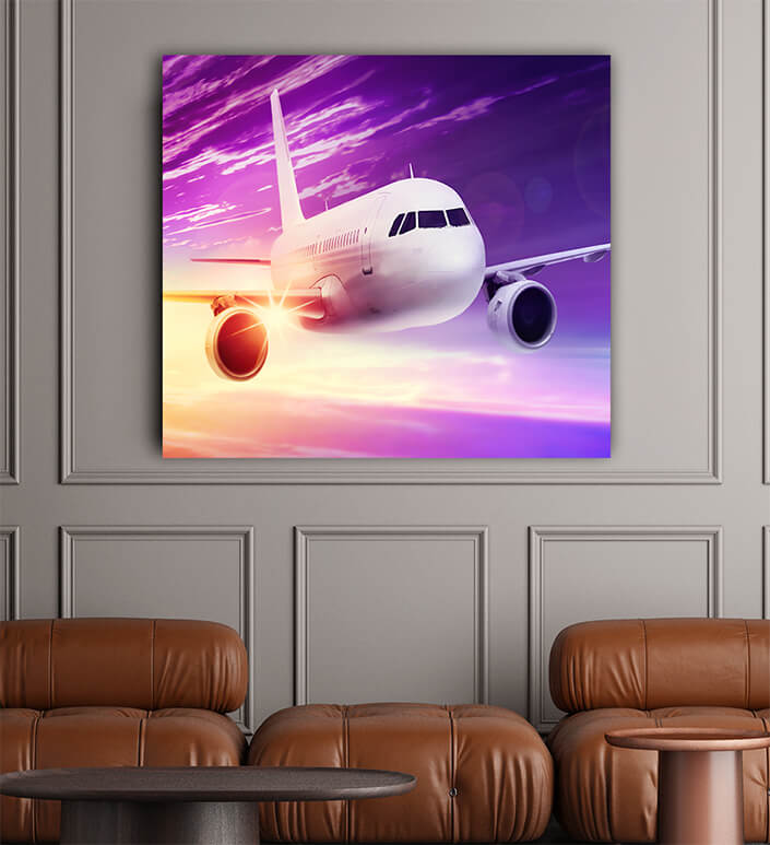 WEB002 0031 ML 0047 24139116 flying white plane at sunrise AOAY5167