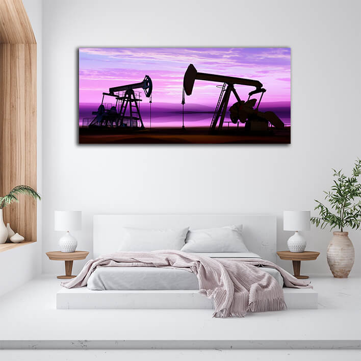 WEB002 0039 WEB001 0072 16648350 oil pumps on cloud sky AOAY5147