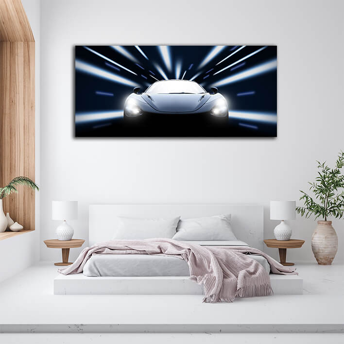 WEB002 0066 WEB001 0045 46061902 high speed black sport car in the night AOAY5277