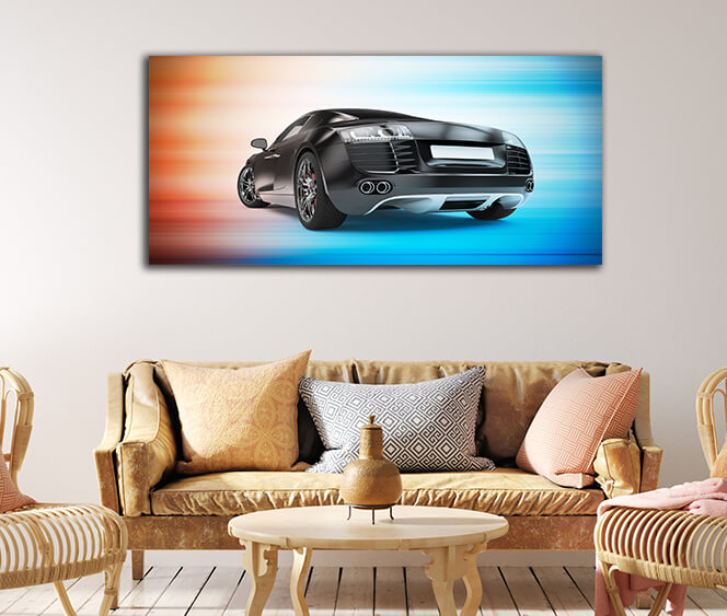 WEB003 0003 WEB001 0027 46105980 back of a generic black sport car AOAY5305