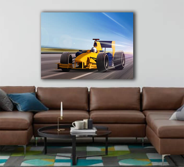 WEB003 0020 ML 0053 22327004 yellow race car AOAY5163