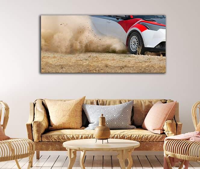 WEB003 0034 WEB001 0068 43680662 rally race car drifting on dirt track AOAY6160