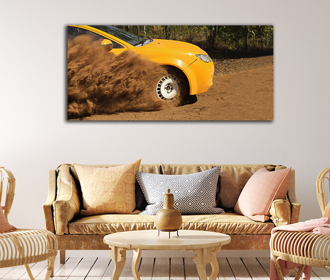 WEB003 0035 WEB001 0067 43680790 rally race car drifting on dirt track AOAY6161