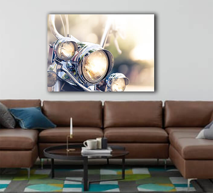 WEB003 0042 ML 0031 33410322 motorcycle detail with headlamps in foreground AOAY5839