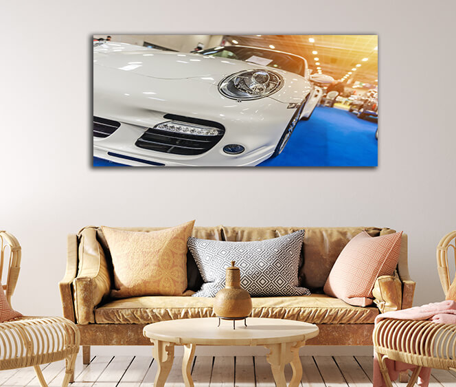 WEB003 0067 WEB001 0035 46104742 close up of a white sport luxury car AOAY5290