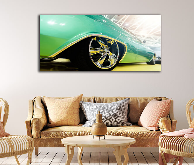 WEB003 0070 WEB001 0032 46105440 back of a green sport car AOAY5297