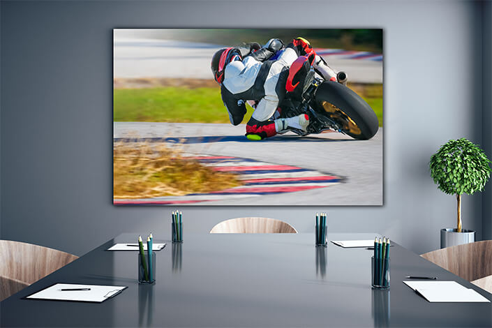 WEB004 0002 ML 0019 36731406 motorcycle leaning into a fast corner on race track AOAY6145