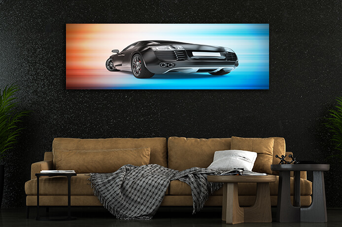 WEB004 0012 WEB001 0027 46105980 back of a generic black sport car AOAY5305