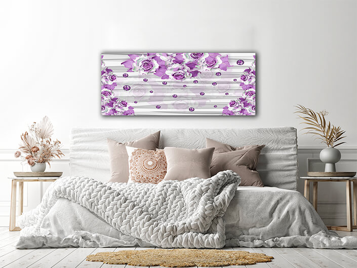 WEB004 0033 MP 0056 31328242 3d wallpaper purple flower swan butterfly jewelry (D66) AOAY5756