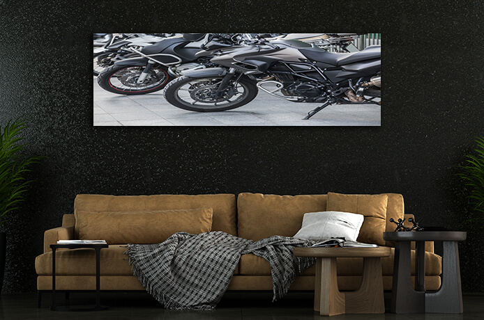 WEB004 0053 WEB001 0058 45535908 motorcycles on parking closeup AOAY6525