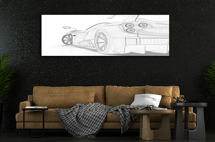 WEB004 0055 WEB001 0056 46057202 generic sport unbranded wireframe car isolated on a white background AOAY5253