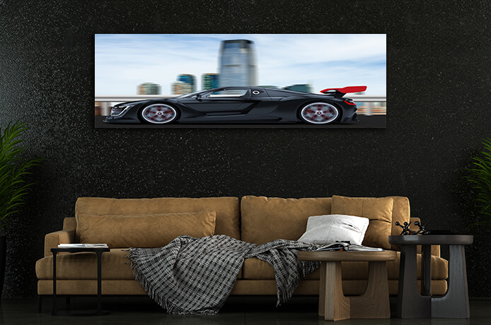 WEB004 0068 WEB001 0043 46062474 black sport car in a city AOAY5279