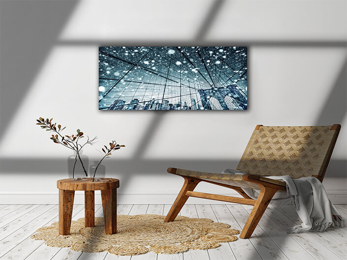 WEB005 0024 ML 0013 44529402 brooklyn bridge in new york during snowfall AOAY7395