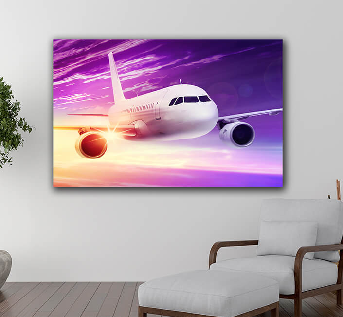 WEB005 0026 ML 0047 24139116 flying white plane at sunrise AOAY5167