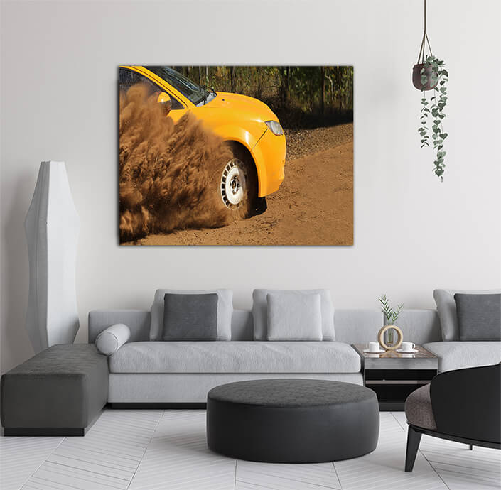 WEB005 0046 WEB001 0067 43680790 rally race car drifting on dirt track AOAY6161
