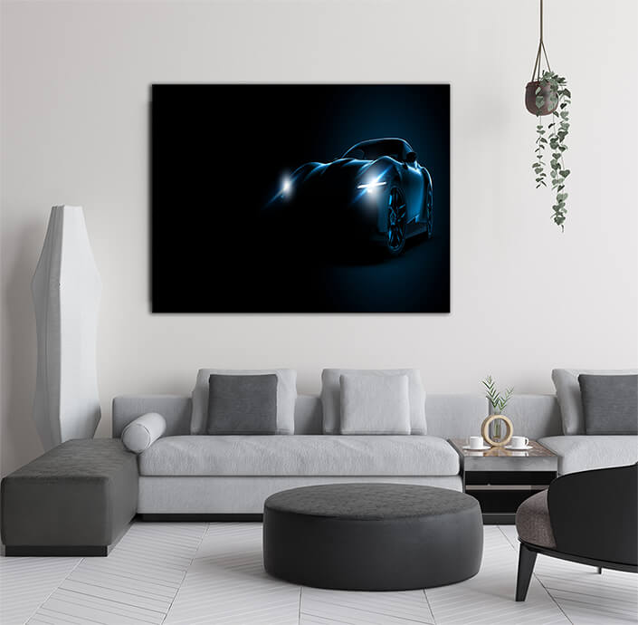 WEB005 0062 WEB001 0051 46058320 beautiful generic unbranded sport car in the dark AOAY5893