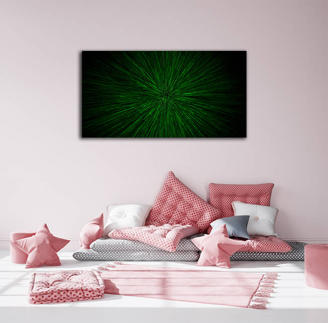 WEB006 0009 MP 0015 31230168 natural lens zoom explosion radial blurred green particles on black background AOAY6722