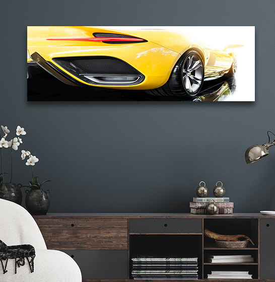 WEB006 0014 ML 0007 46104418 back of a yellow sport car AOAY5288