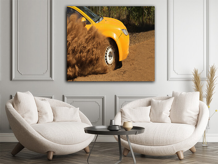 WEB006 0046 WEB001 0067 43680790 rally race car drifting on dirt track AOAY6161