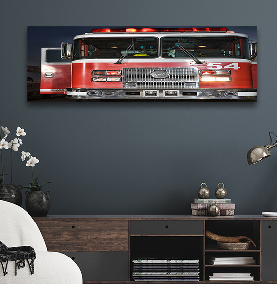 WEB006 0051 ML 0026 35514632 close up shot of fire engine and ambulance at night AOAY7381