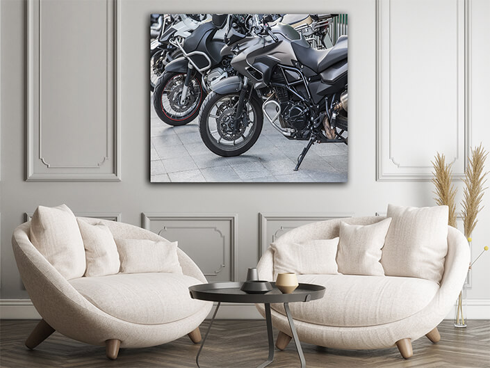 WEB006 0055 WEB001 0058 45535908 motorcycles on parking closeup AOAY6525