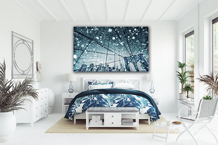 WEB007 0024 ML 0013 44529402 brooklyn bridge in new york during snowfall AOAY7395