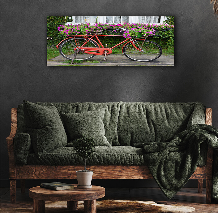 WEB007 0024 ML 0051 22598886 bicycle is red with the small basket AOAY7054