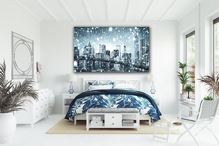 WEB007 0025 ML 0012 44529502 brooklyn bridge in new york during snowfall AOAY7396