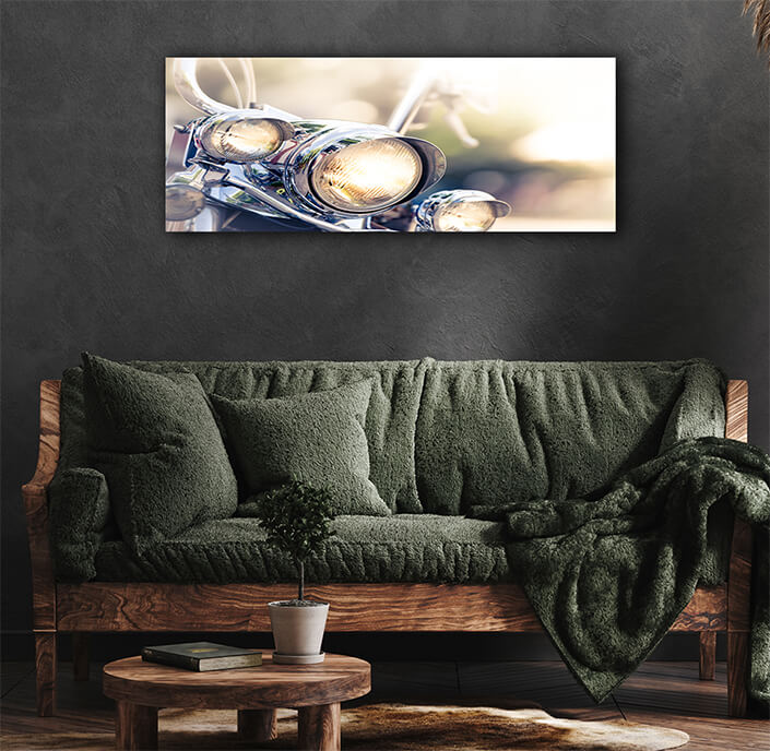 WEB007 0044 ML 0031 33410322 motorcycle detail with headlamps in foreground AOAY5839