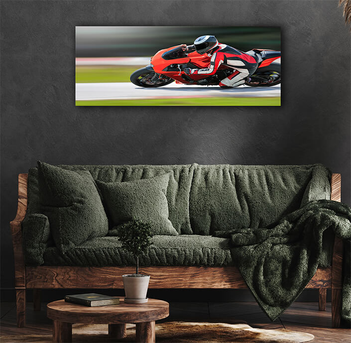 WEB007 0052 ML 0023 36731046 motorcycle leaning into a fast corner on race track AOAY6142