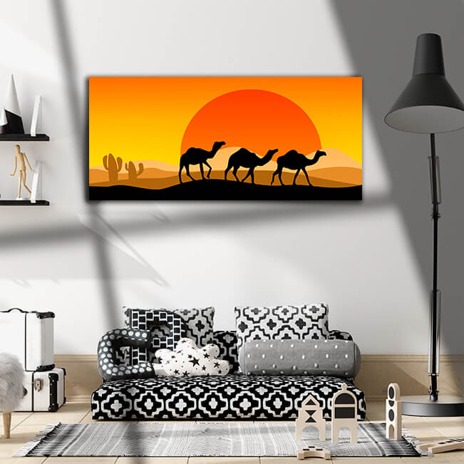 WEB002_0015_ML_0002_32220690_landscape with camel silhouette with sunset AOAY7074