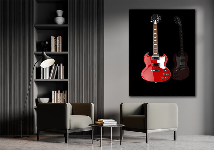 WEB002 0032 MP 0041 19987368 solid red metallic guitar AOAY5029