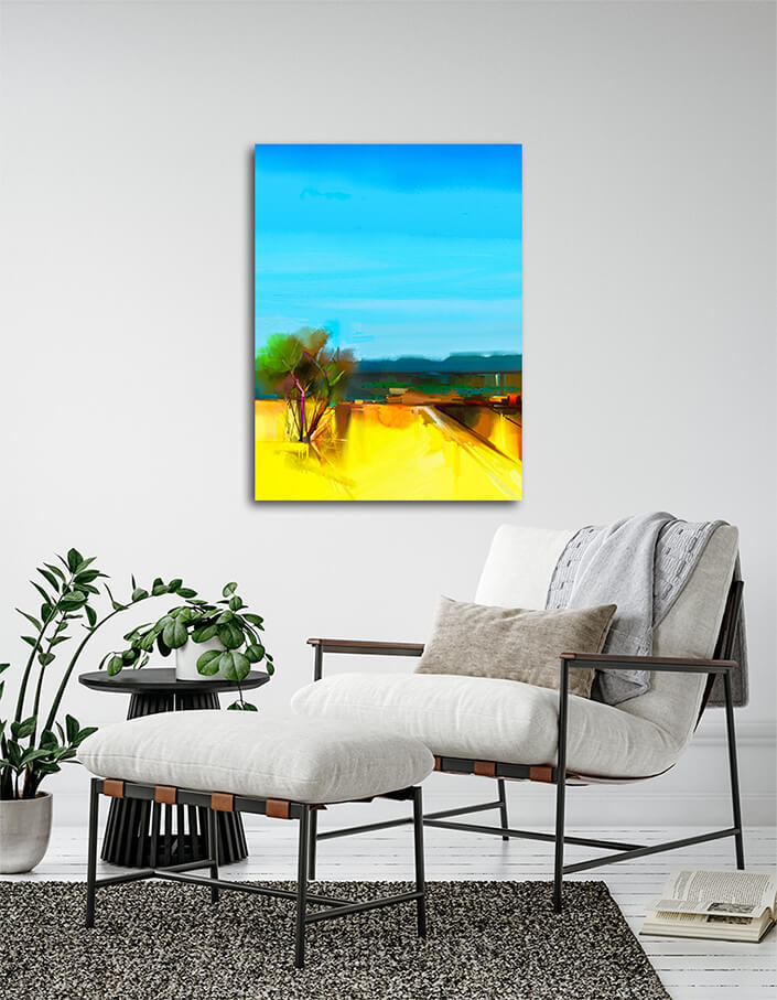WEB004 0003 MP 0029 22744644 oil painting abstract colorful yellow and blue sky landscape AOAY7026
