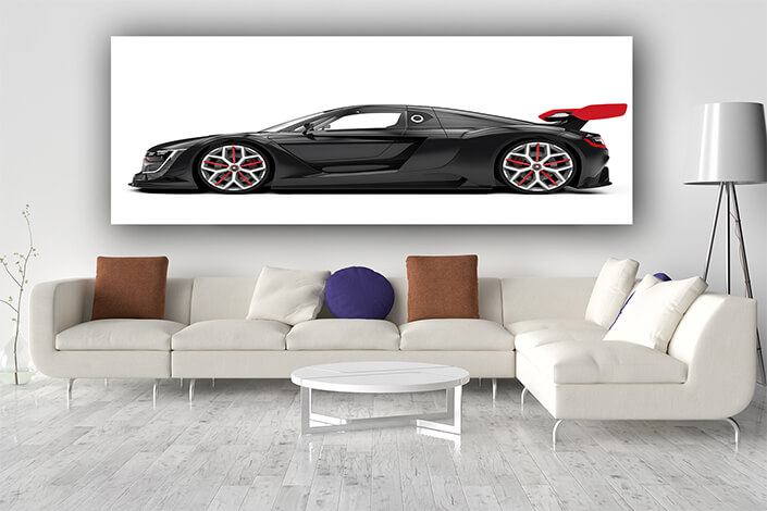 WEB004 0018 MP 0013 46062478 black sport car isolated on a white AOAY5898